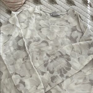 Athleta Floral Print Sweatshirt